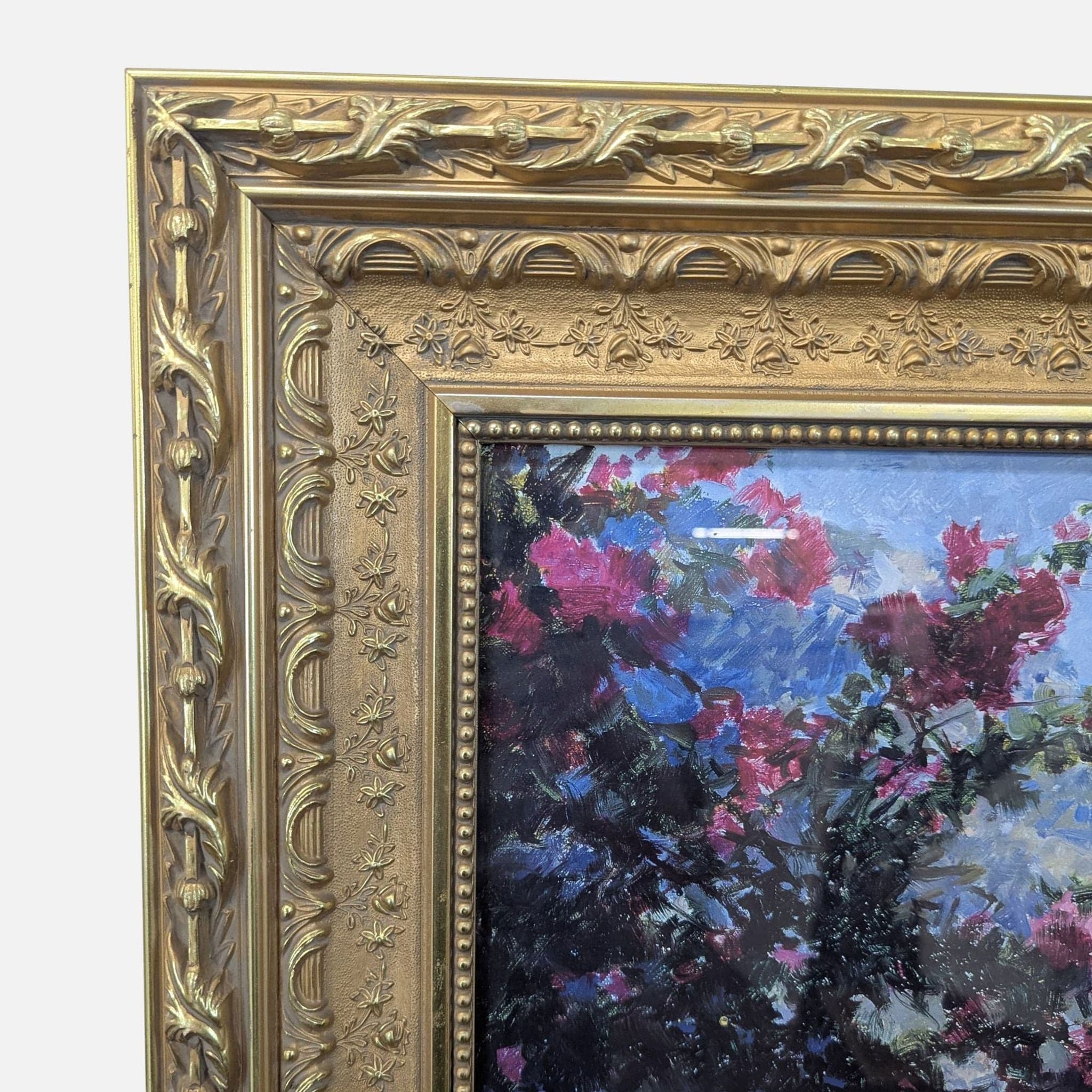 Curt Walters Print "Positano Amalfi Coast" with Ornate Gold Frame - Thumbnail 4