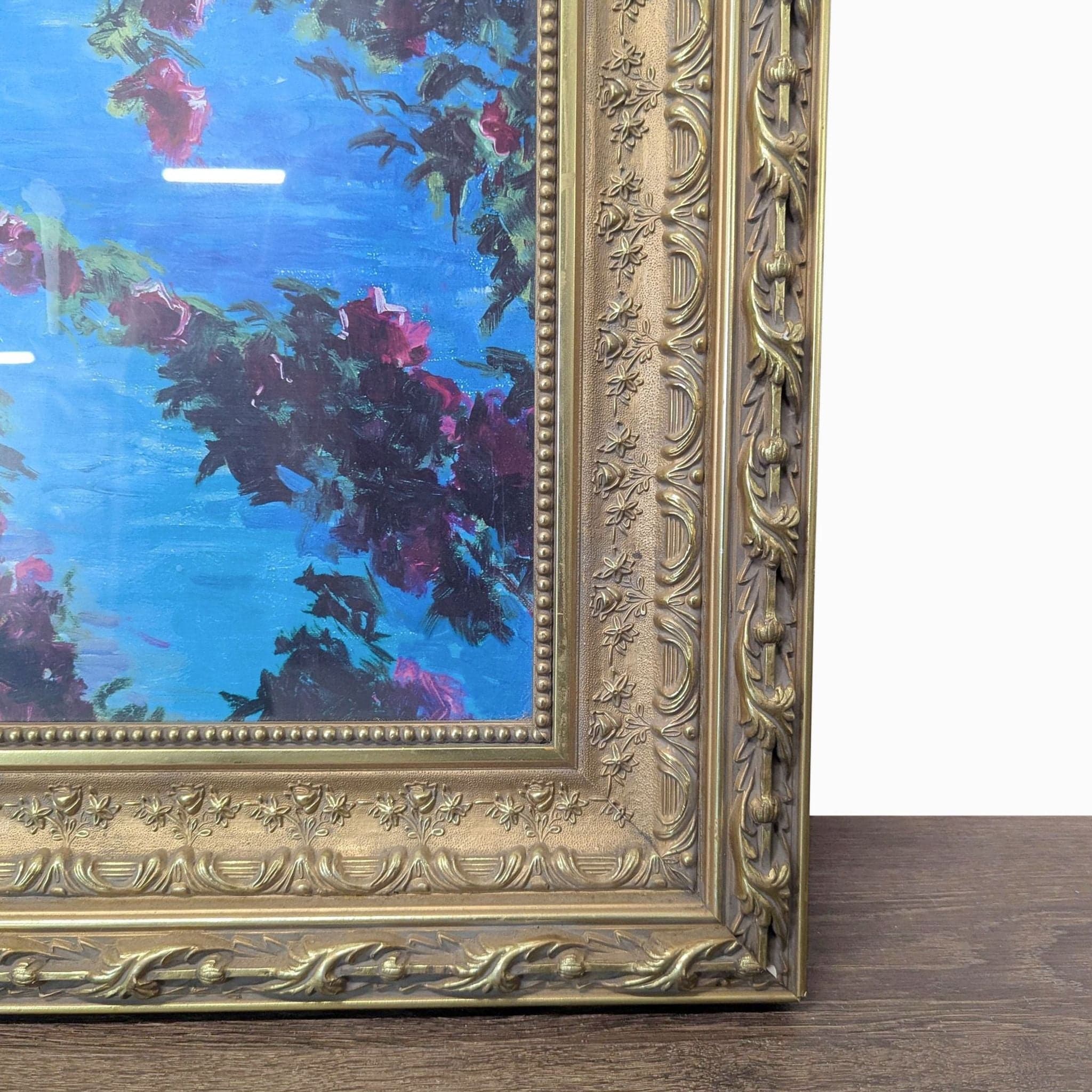 Curt Walters Print "Positano Amalfi Coast" with Ornate Gold Frame - Thumbnail 5