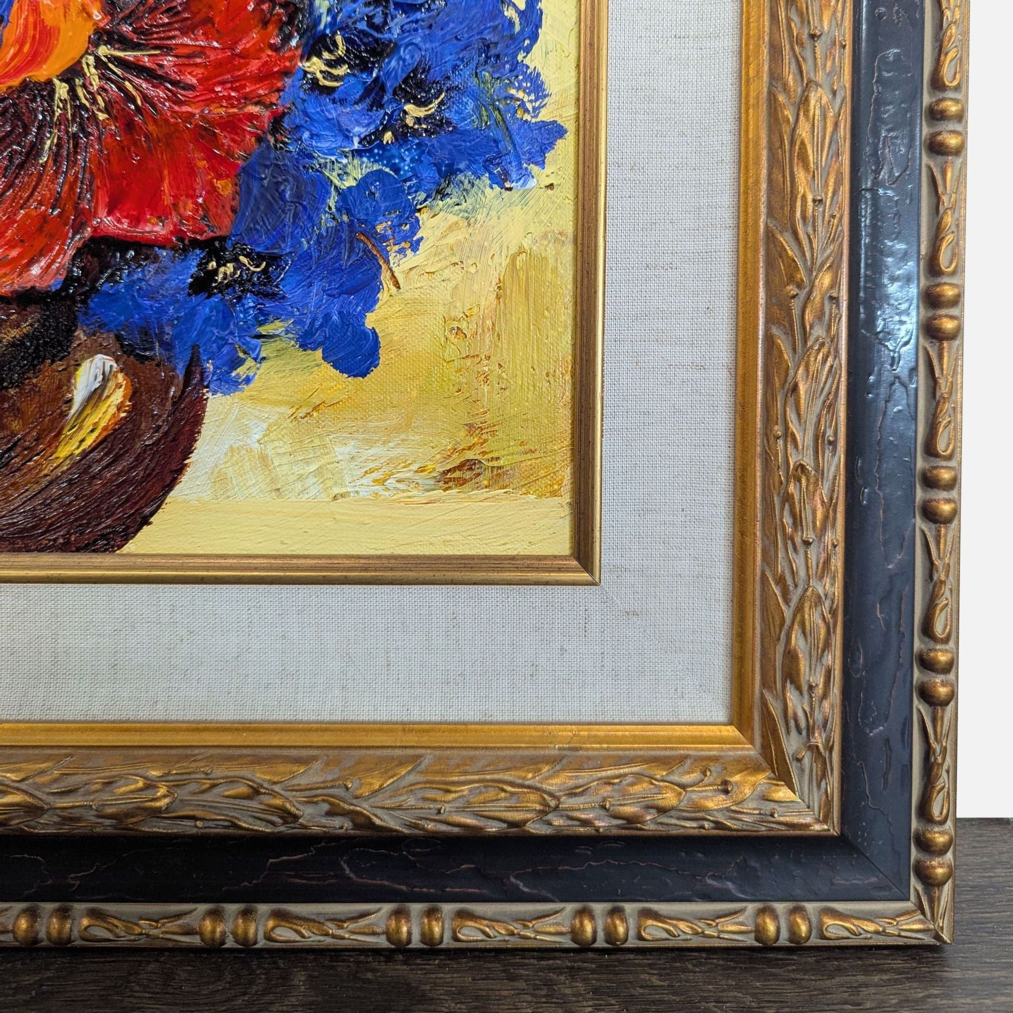 Yana Korobov Original Floral Painting in Ornate Frame - Thumbnail 7
