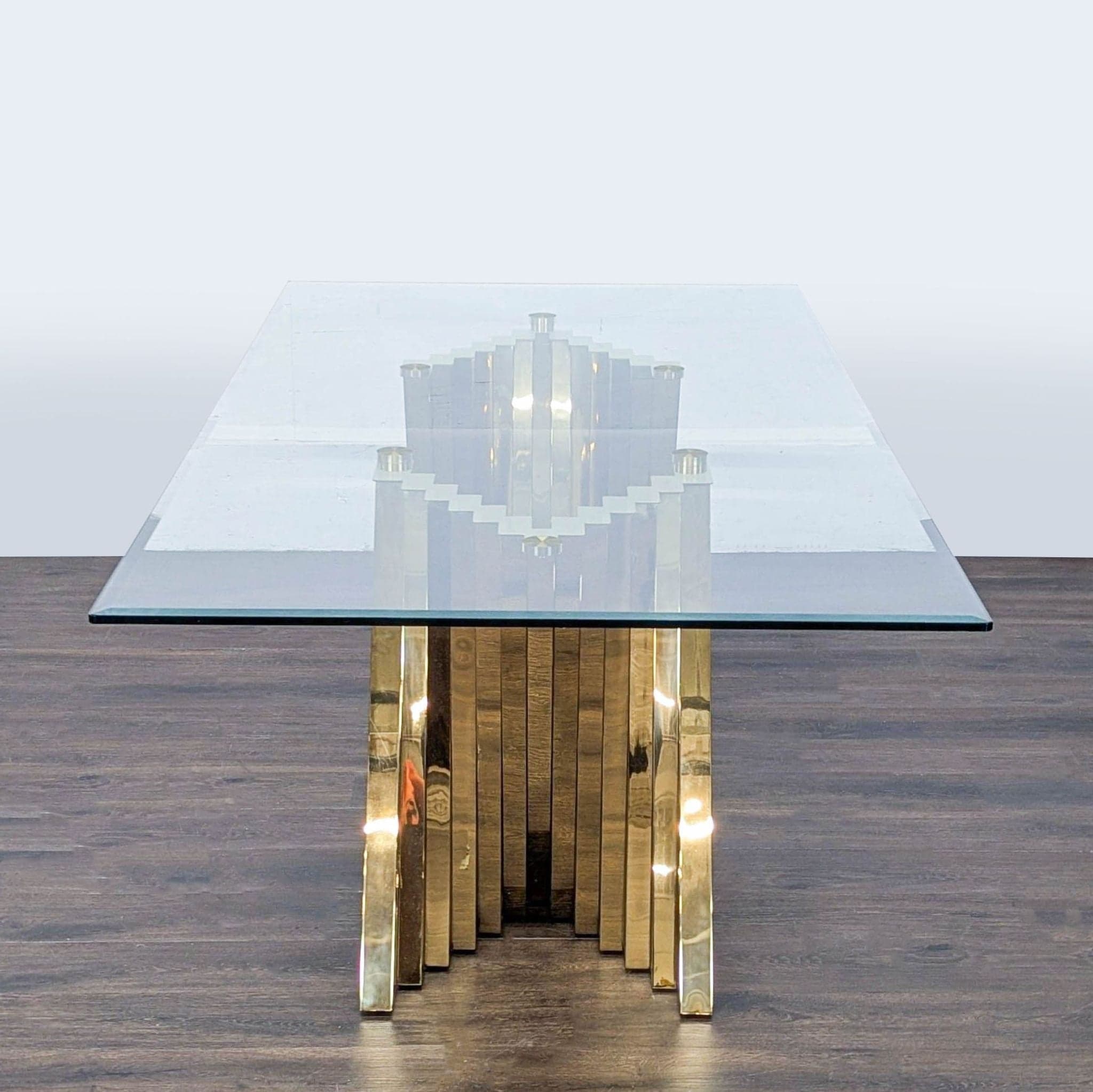 Willa Arlo Interiors Ammerman Glass Top Dining Table - Thumbnail 3