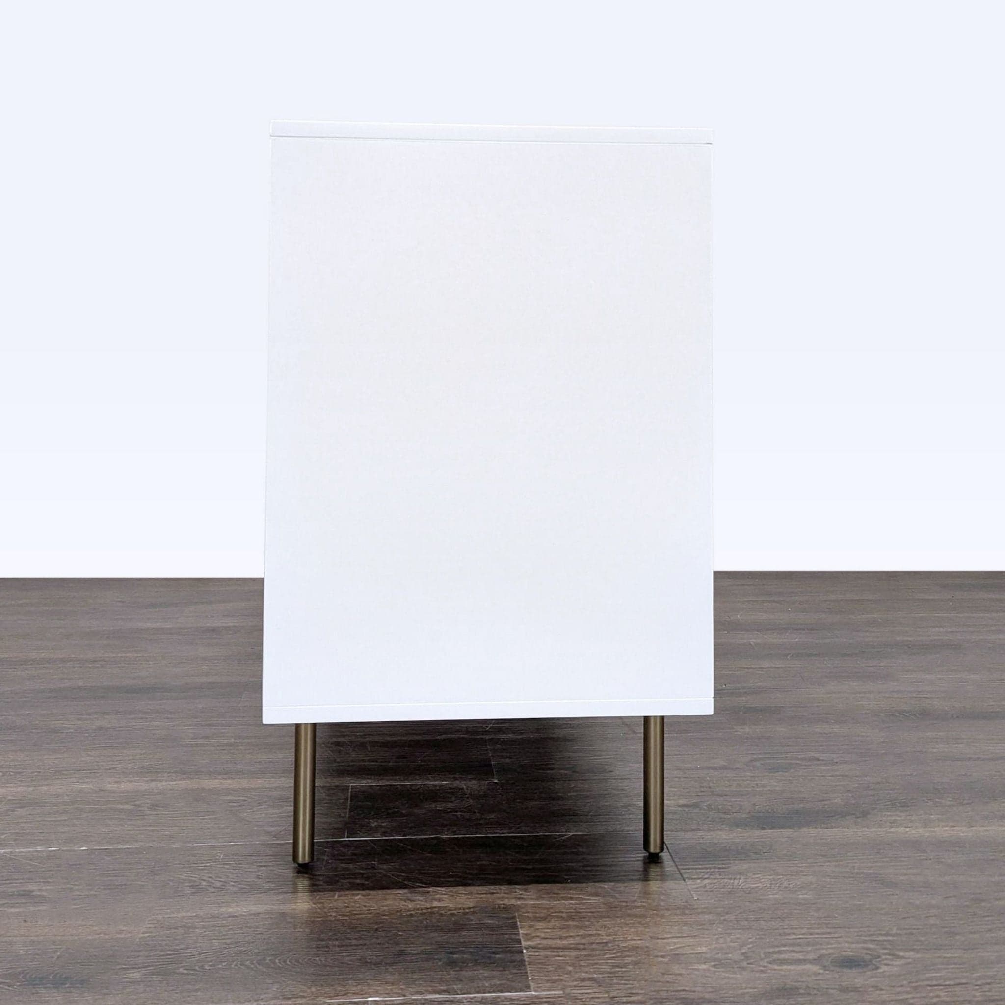 Pottery Barn Teen Jennings Modern White 6-Drawer Dresser with Brass Legs - Thumbnail 3