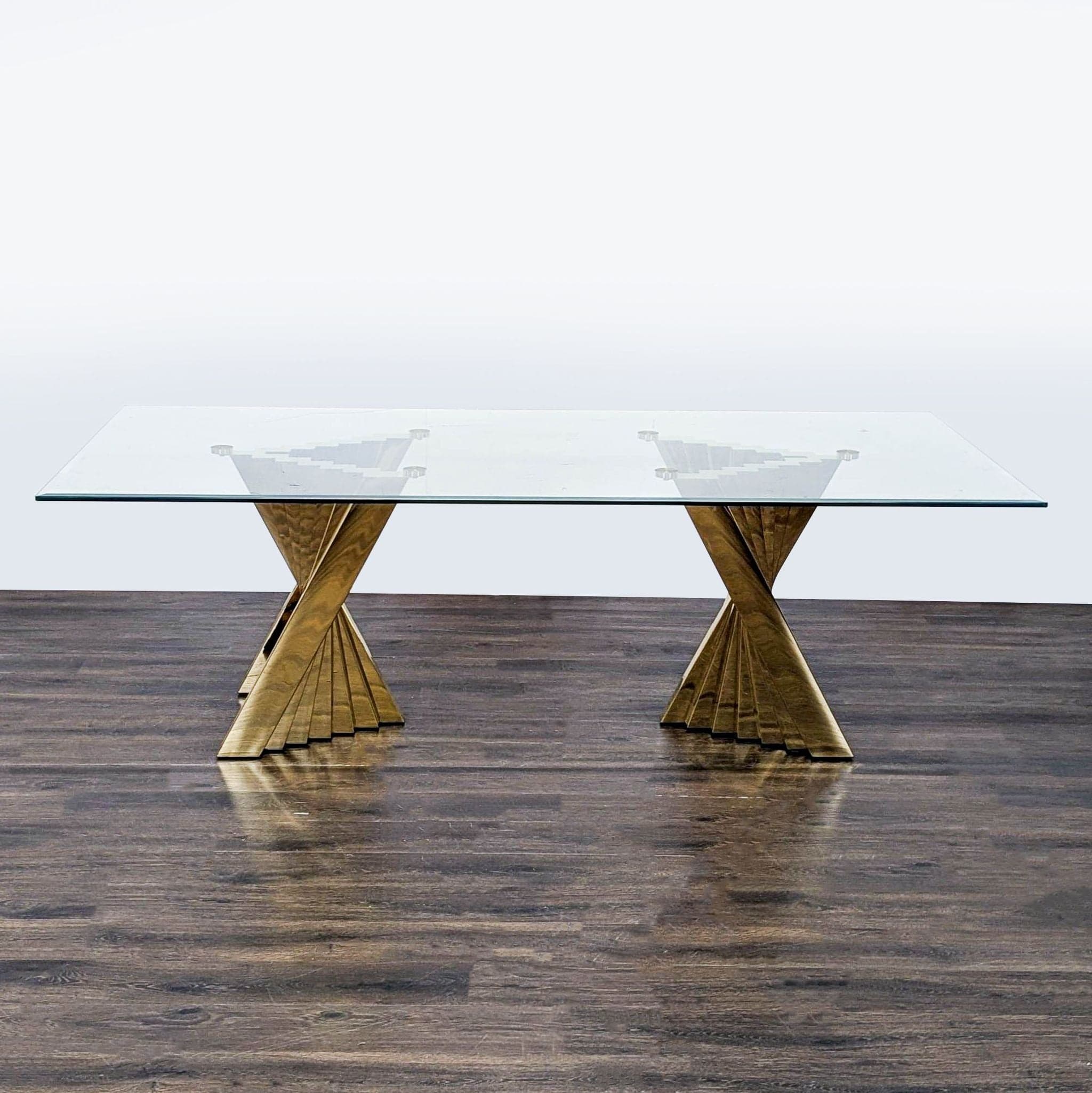 Willa Arlo Interiors Ammerman Glass Top Dining Table - Image 1