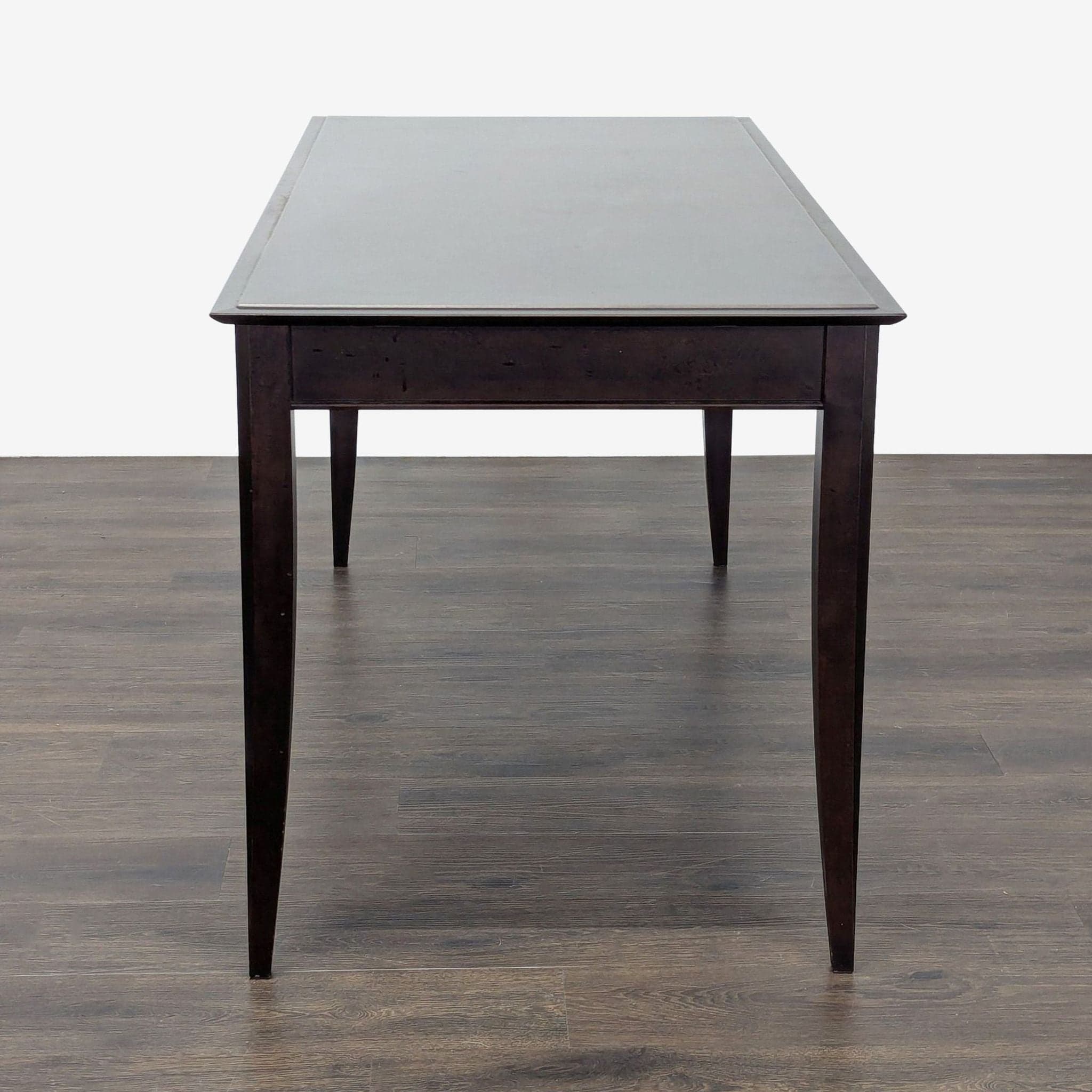 Baronet Dark Wood Desk with Two Drawers - Thumbnail 4