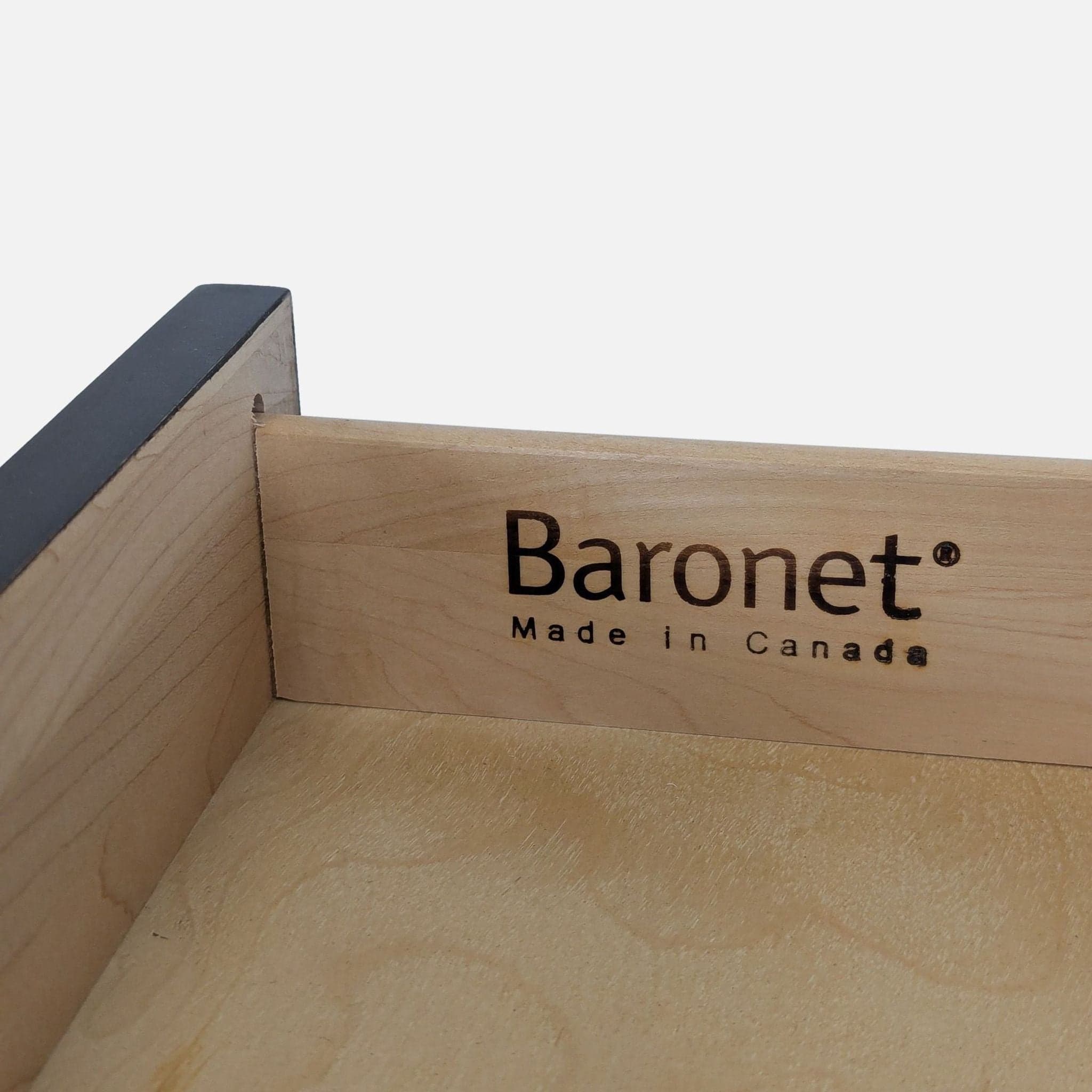 Baronet Dark Wood Desk with Two Drawers - Thumbnail 7