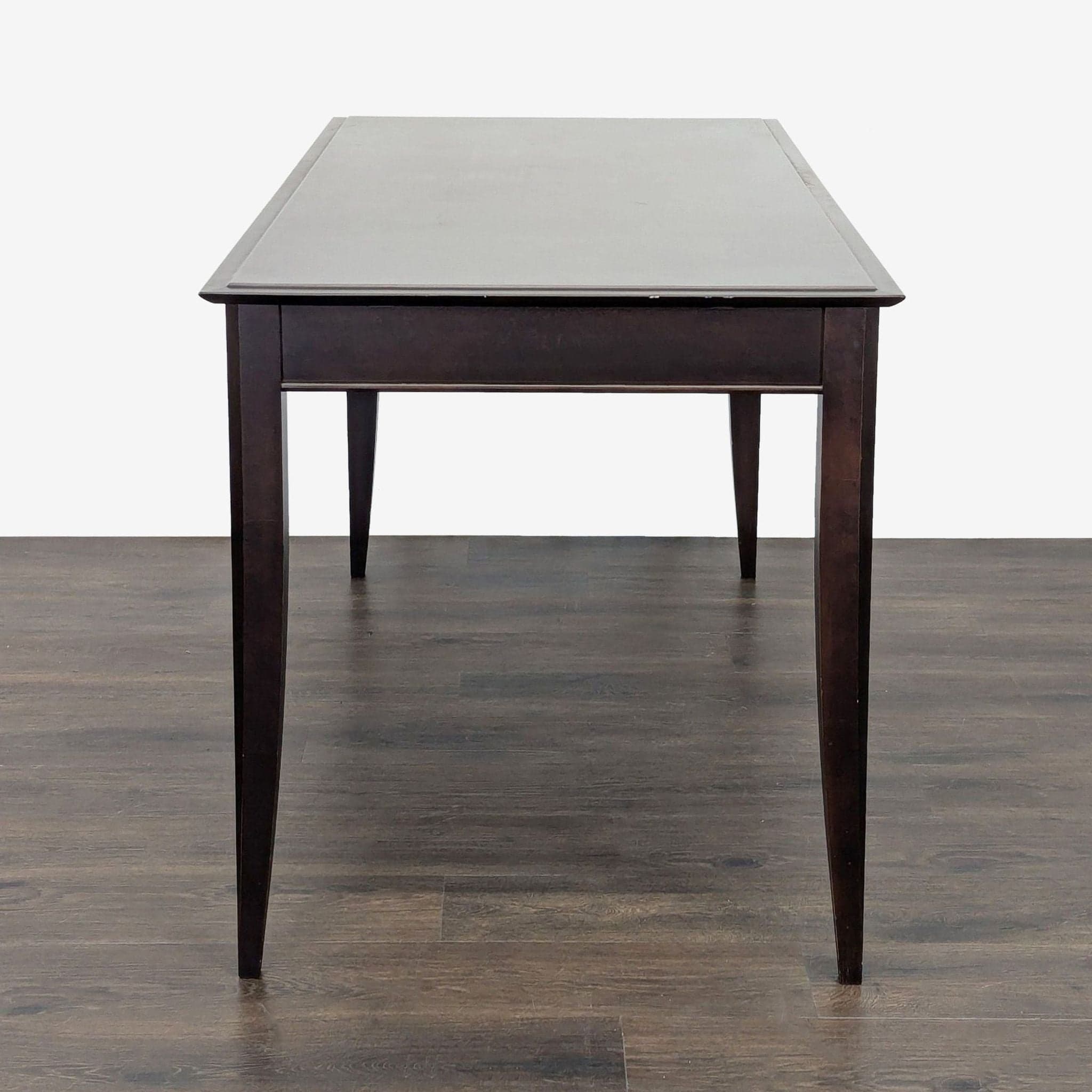 Baronet Dark Wood Desk with Two Drawers - Thumbnail 10