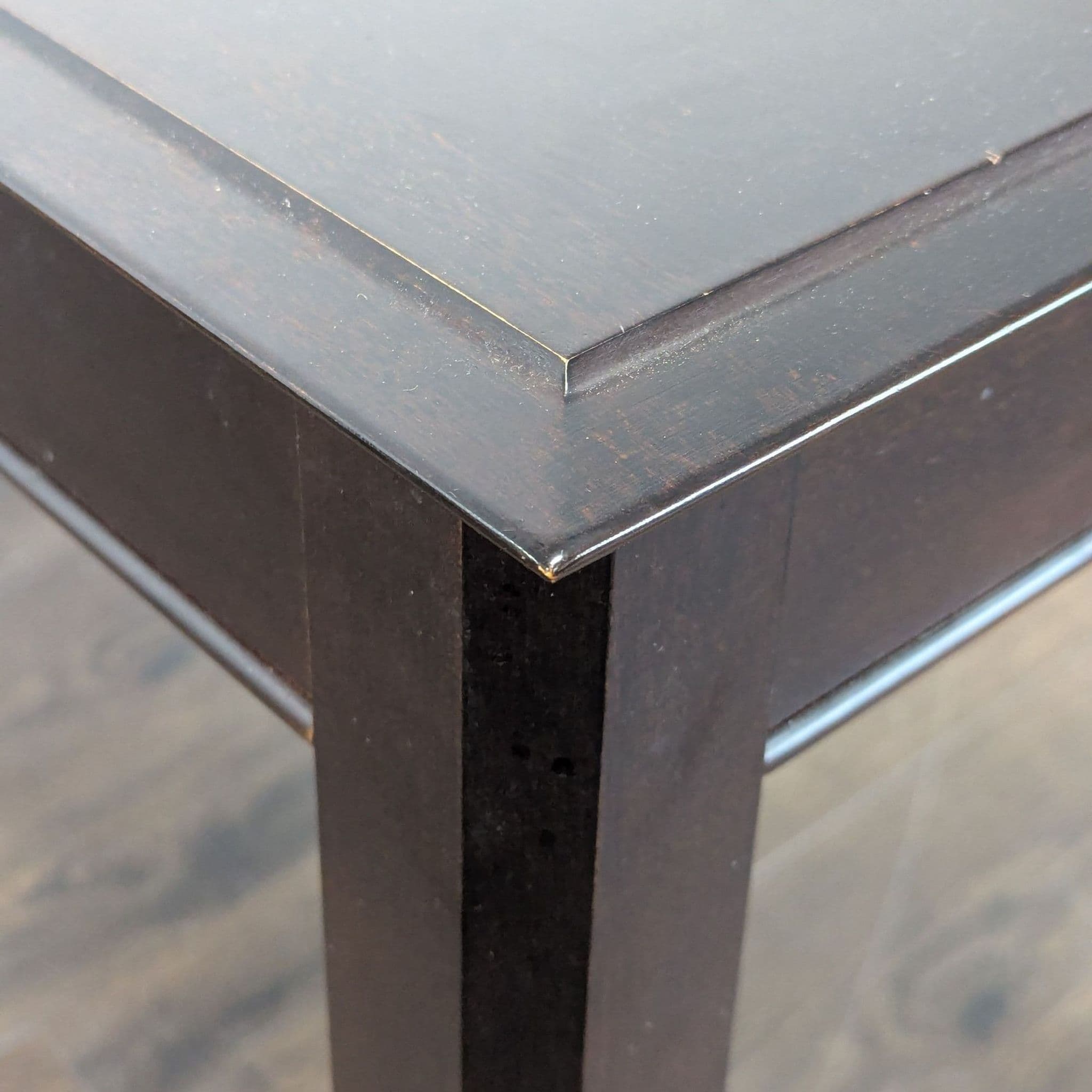 Baronet Dark Wood Desk with Two Drawers - Thumbnail 6