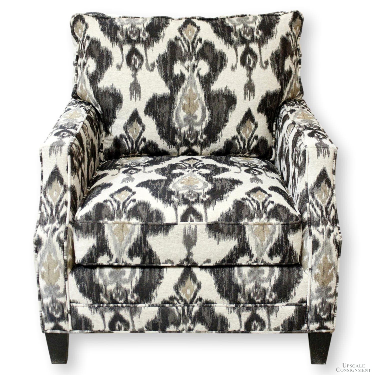 Lexington Ikat Pattern Club Chair - Multi-Color - Image 1
