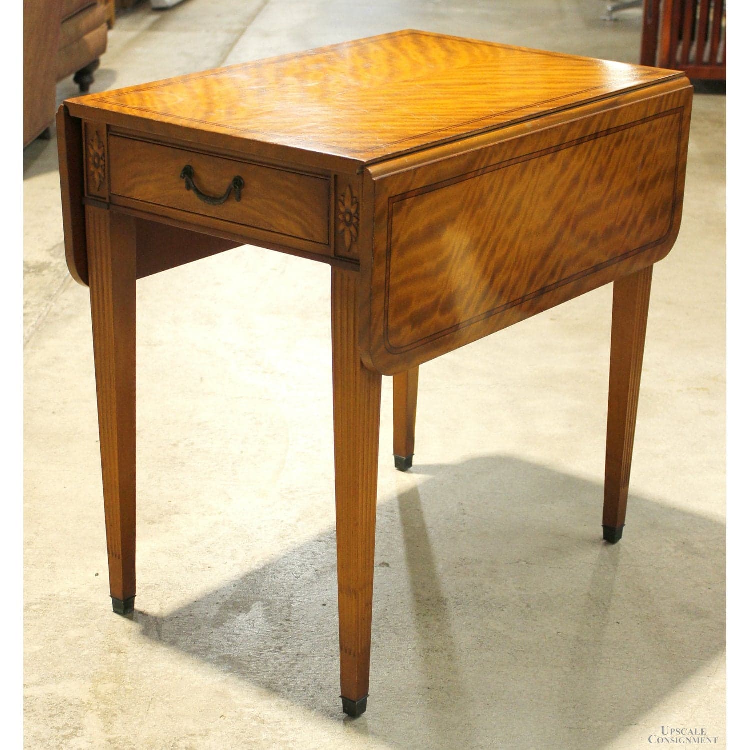 Imperial Furniture Flame Mahogany Drop-Leaf Table - Thumbnail 2