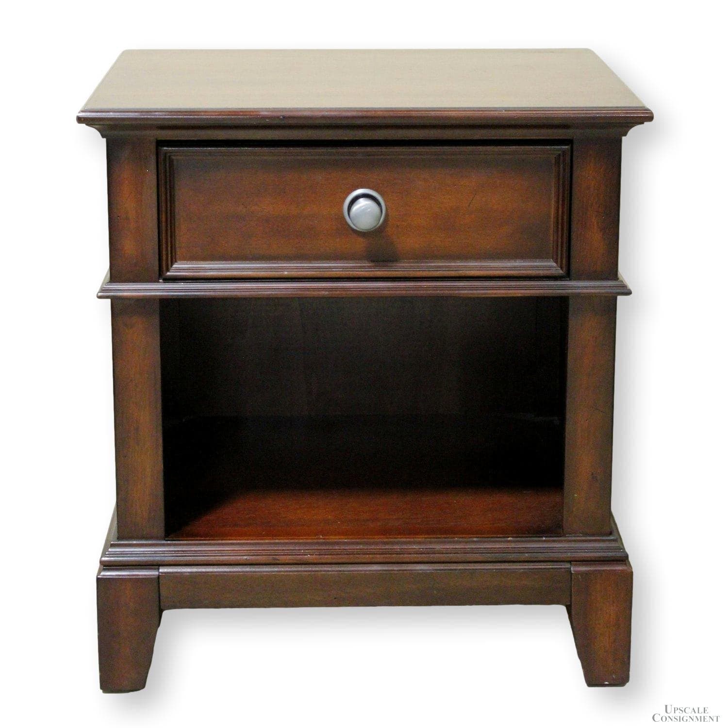 Dark Finish Nightstand w/Drawer - Dark Finish - Image 1
