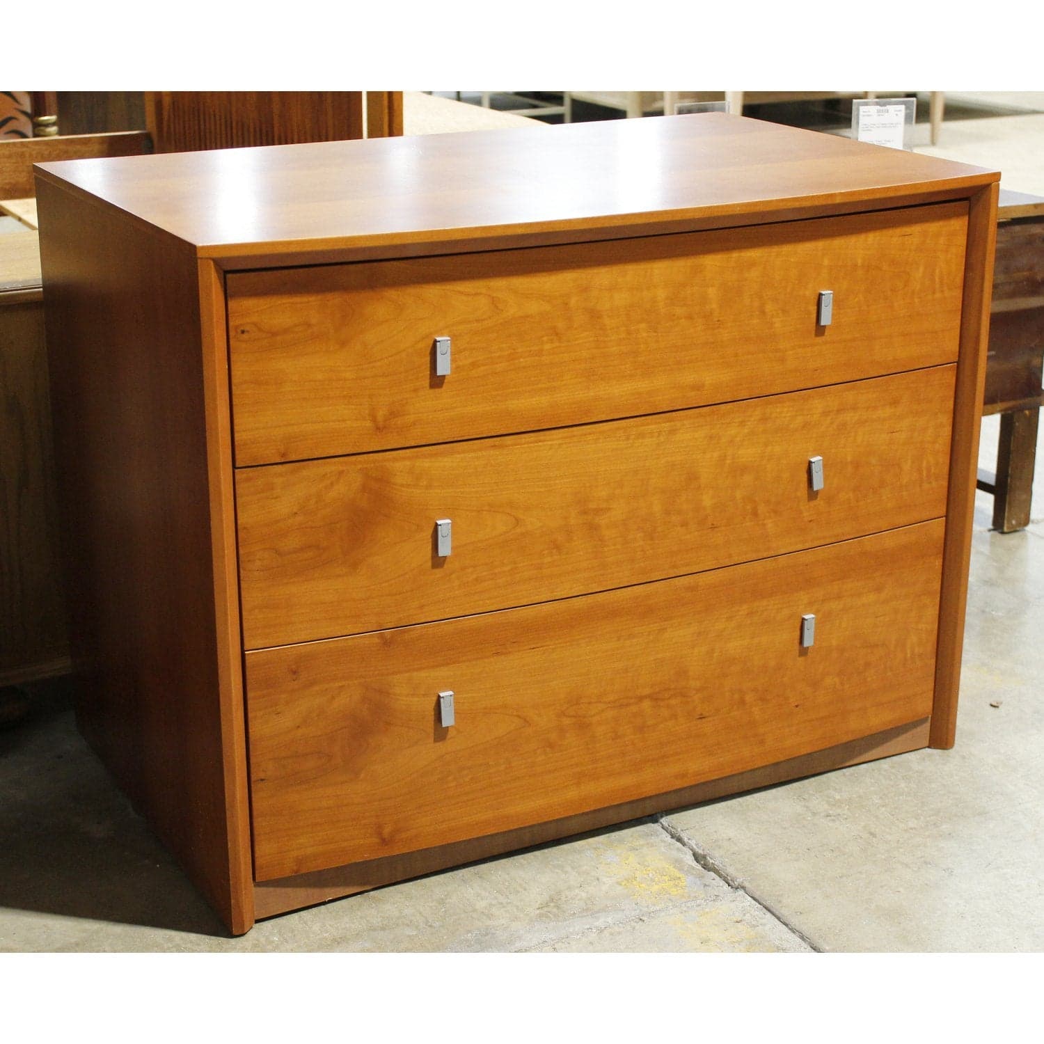 Cherry Finish 3 Drawer Chest - Cherry - Thumbnail 3