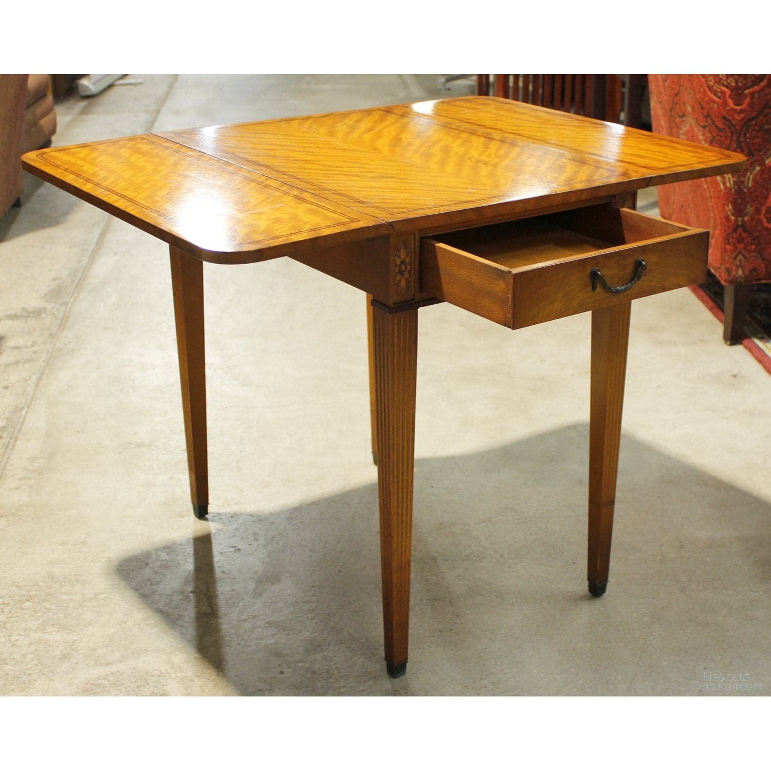 Imperial Furniture Flame Mahogany Drop-Leaf Table - Thumbnail 3