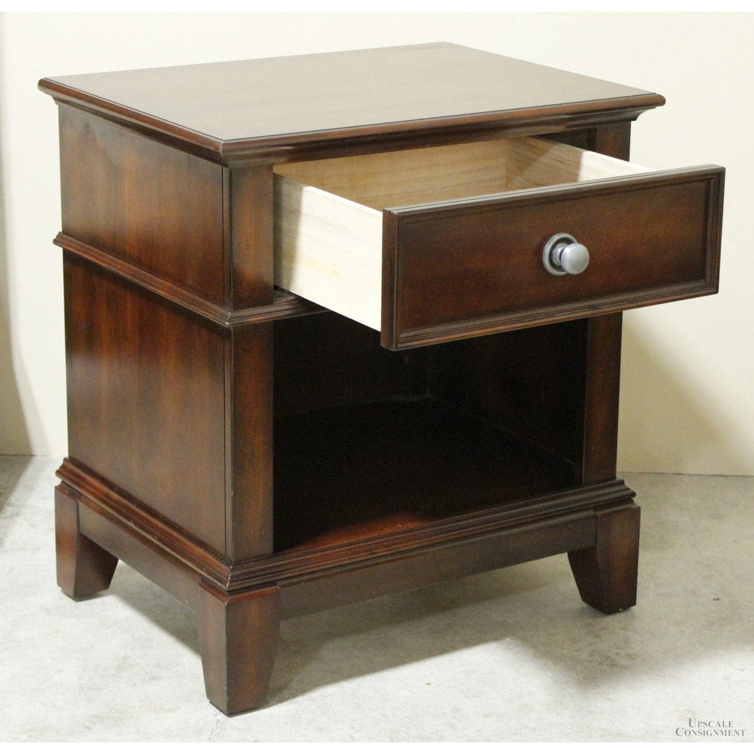 Dark Finish Nightstand w/Drawer - Dark Finish - Thumbnail 2