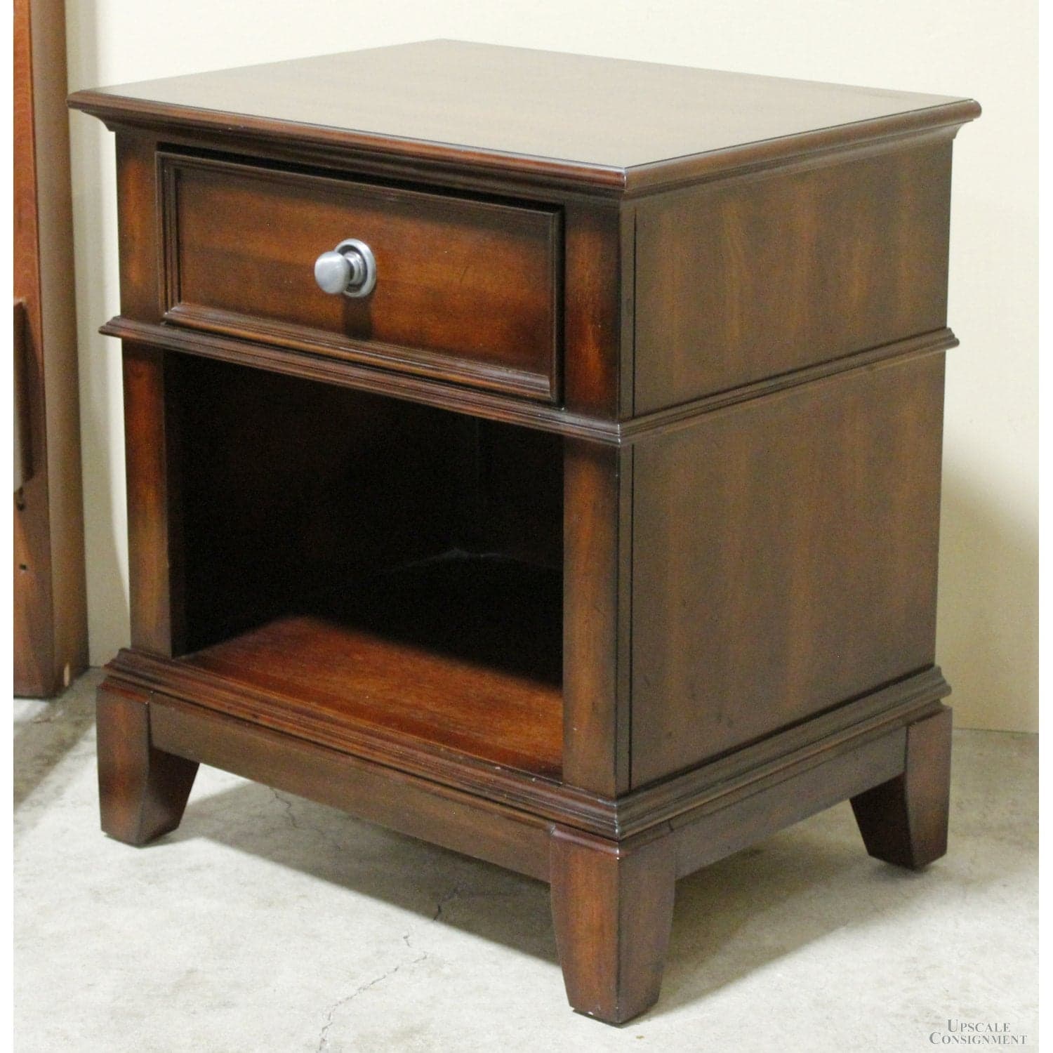 Dark Finish Nightstand w/Drawer - Dark Finish - Thumbnail 3