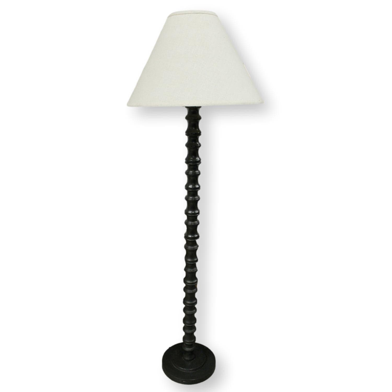 Turned Espresso Floor Lamp - Image 1