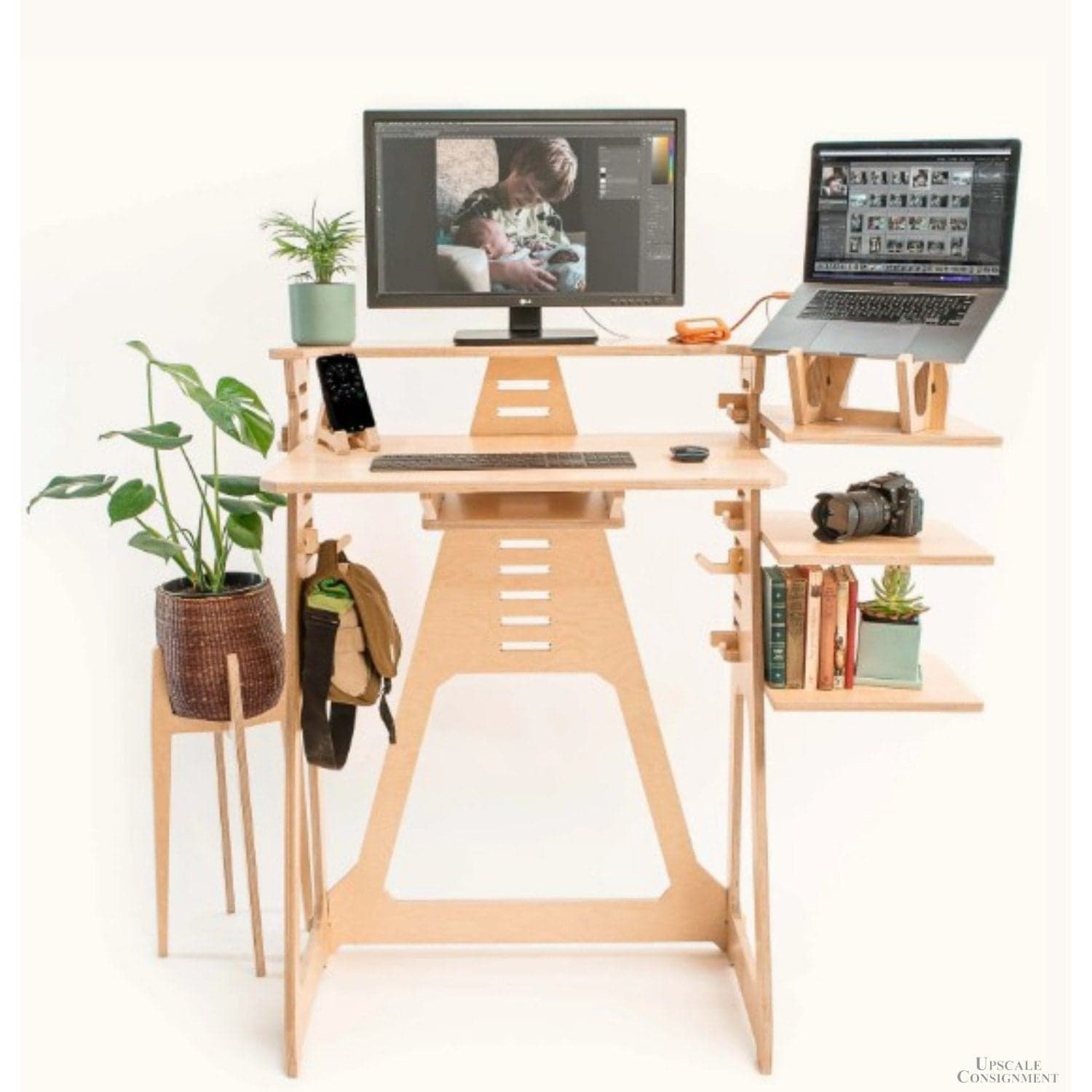 Work From Home Modular Standing Desk - Black - Thumbnail 3