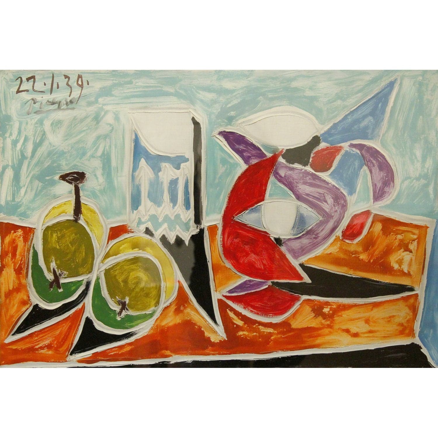Gallery Framed Art Print 'Still Life with Fruits and Pitcher' By Pablo Picasso - Thumbnail 2