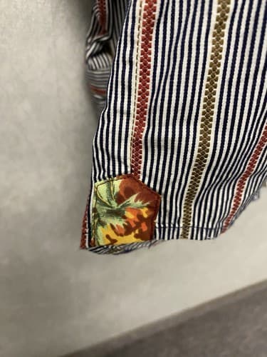 Tommy Bahama Red/Blue Men's Shirt Long Sleeve Striped Size XL - Thumbnail 9