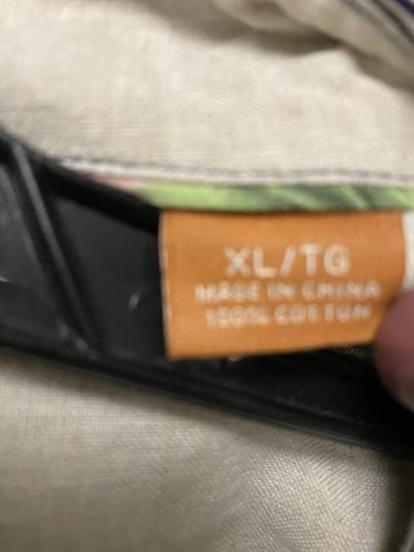 Tommy Bahama Red/Blue Men's Shirt Long Sleeve Striped Size XL - Thumbnail 5