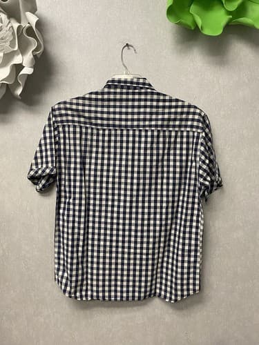 Buffalo Blue/White Plaid B/D Short Sleeve Shirt Size XXL - Thumbnail 7