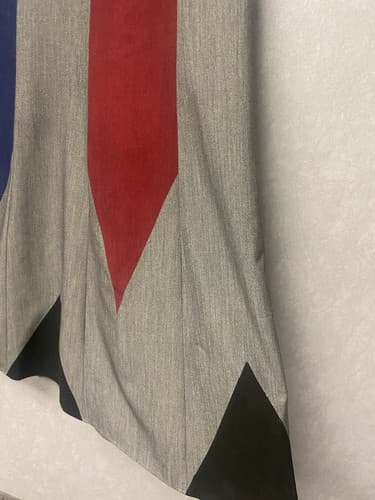 Revamped hand painted Grey/Red Multi Skirt Size 12 - Thumbnail 3