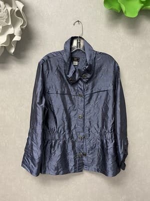 Lark Lane Denim Blue Jacket Size 16 - Image 1