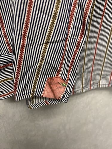 Tommy Bahama Red/Blue Men's Shirt Long Sleeve Striped Size XL - Thumbnail 8