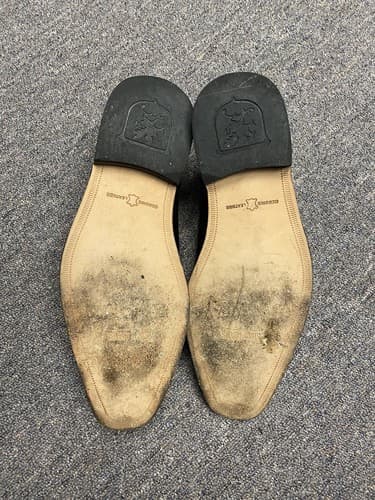 Stacy Adams Men's Leather Lace Up Cap Toe Oxfords Black Dress Shoe Size 8.5 - Thumbnail 5