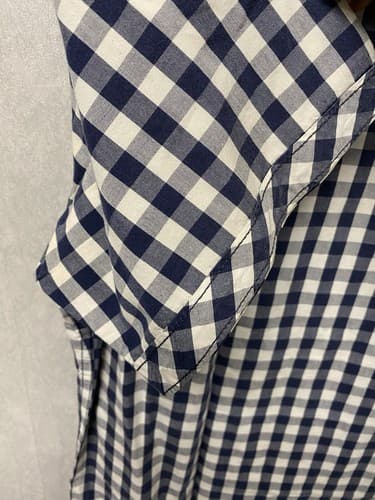 Buffalo Blue/White Plaid B/D Short Sleeve Shirt Size XXL - Thumbnail 8