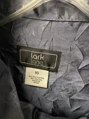 Lark Lane Denim Blue Jacket Size 16 - Thumbnail 3