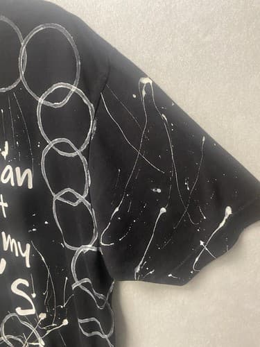 Revamped Black/White Graphic T- shirt Size XL Hand painted Ain’t A Woman Alive.. - Thumbnail 4