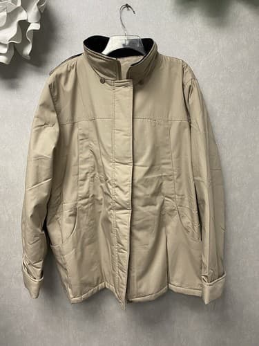 Tudor Court Beige Jacket Hooded And Reversible Size 3x - Image 1