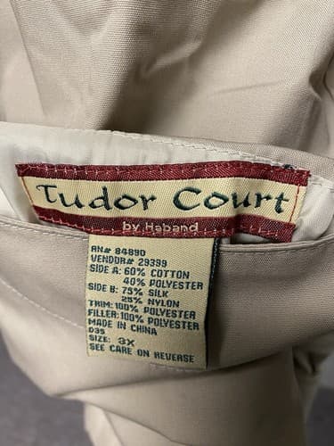 Tudor Court Beige Jacket Hooded And Reversible Size 3x - Thumbnail 5