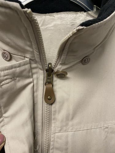 Tudor Court Beige Jacket Hooded And Reversible Size 3x - Thumbnail 2