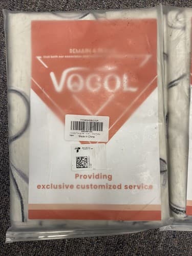 VOGOL Tie Up Valance for Lilac/Bk/ White lovely Leaf Print Tie-up Adj- Set Of 3 - Thumbnail 5