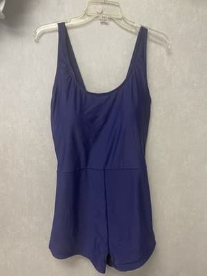 Navy Blue 1pc Swimsuit- Shorts Style Size 2XL - Image 1