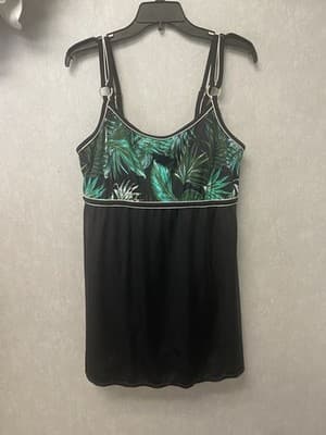 Avenue Green/Black/White 1pc Swimsuit Size 18W - Image 1