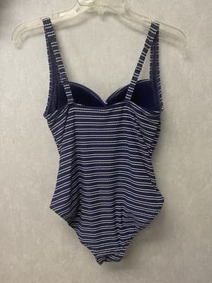 Nitpick Swim Blue/White Swimsuit Size 6 - Thumbnail 6