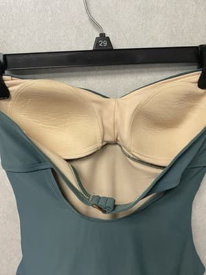 Merona Green Strapless 1pc Swimsuit Size Medium - Thumbnail 5