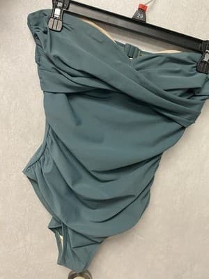 Merona Green Strapless 1pc Swimsuit Size Medium - Thumbnail 2