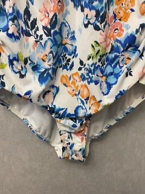 Time & Tru Blue/Orange 1pc Swimsuit Size XL (16-18) - Thumbnail 3