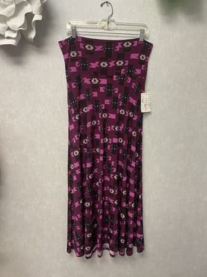 LuLaRoe Purple Multi Maxi Skirt Size Small - Image 1
