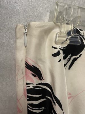 Grace Elements Cream/Pink Silk Skirt Size 10 - Thumbnail 5