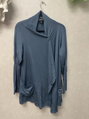 Wallpapher Green Cardigan Sweater Size Large - Thumbnail 2