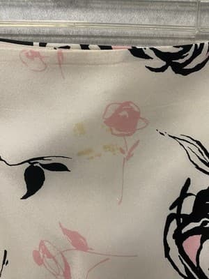 Grace Elements Cream/Pink Silk Skirt Size 10 - Thumbnail 2