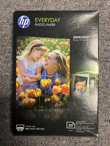 HP Everyday Photo Paper Glossy 50 Sheets - Image 1