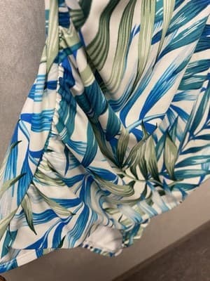 Time And Tru Green/Blue 1pc Swimsuit Size 1X (16W-18W) - Thumbnail 2