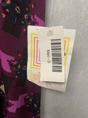 LuLaRoe Purple Multi Maxi Skirt Size Small - Thumbnail 3