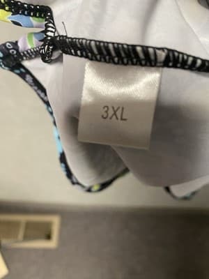 Navy/ Lite Blue 2pc Swimsuit W/ Boy Shorts Size 3X - Thumbnail 5