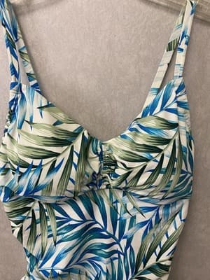 Time And Tru Green/Blue 1pc Swimsuit Size 1X (16W-18W) - Thumbnail 3