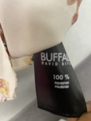 David Britton Ivory Floral Blouse Size Small - Thumbnail 5